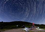 星明合成・北極星を中心に円軌道