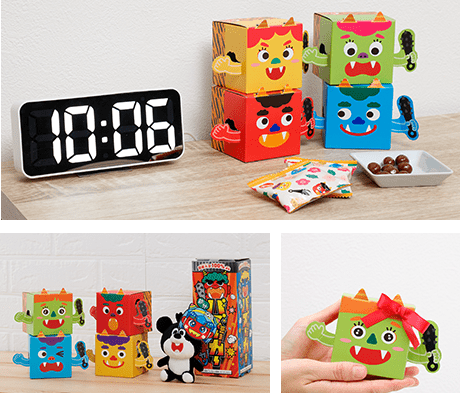 飾れる節分キューブ