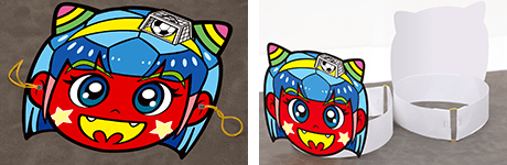 輪ゴムを通すか、帯を作る