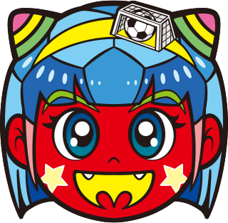 サポーターマメドル鬼お面